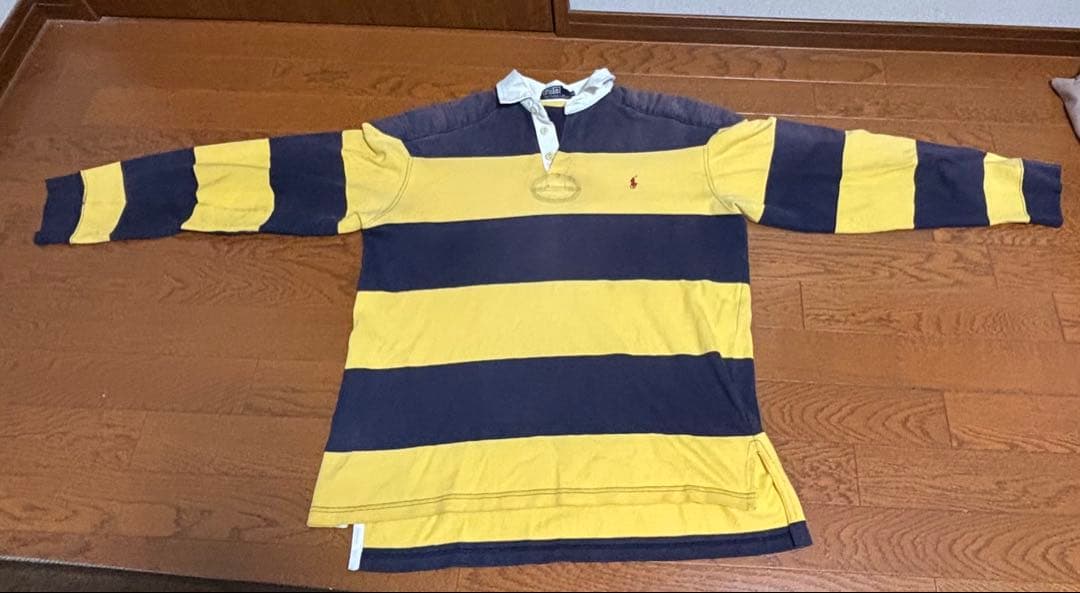 （90s）Polo by Ralph Laurenラガーシャツ黄紺vintage