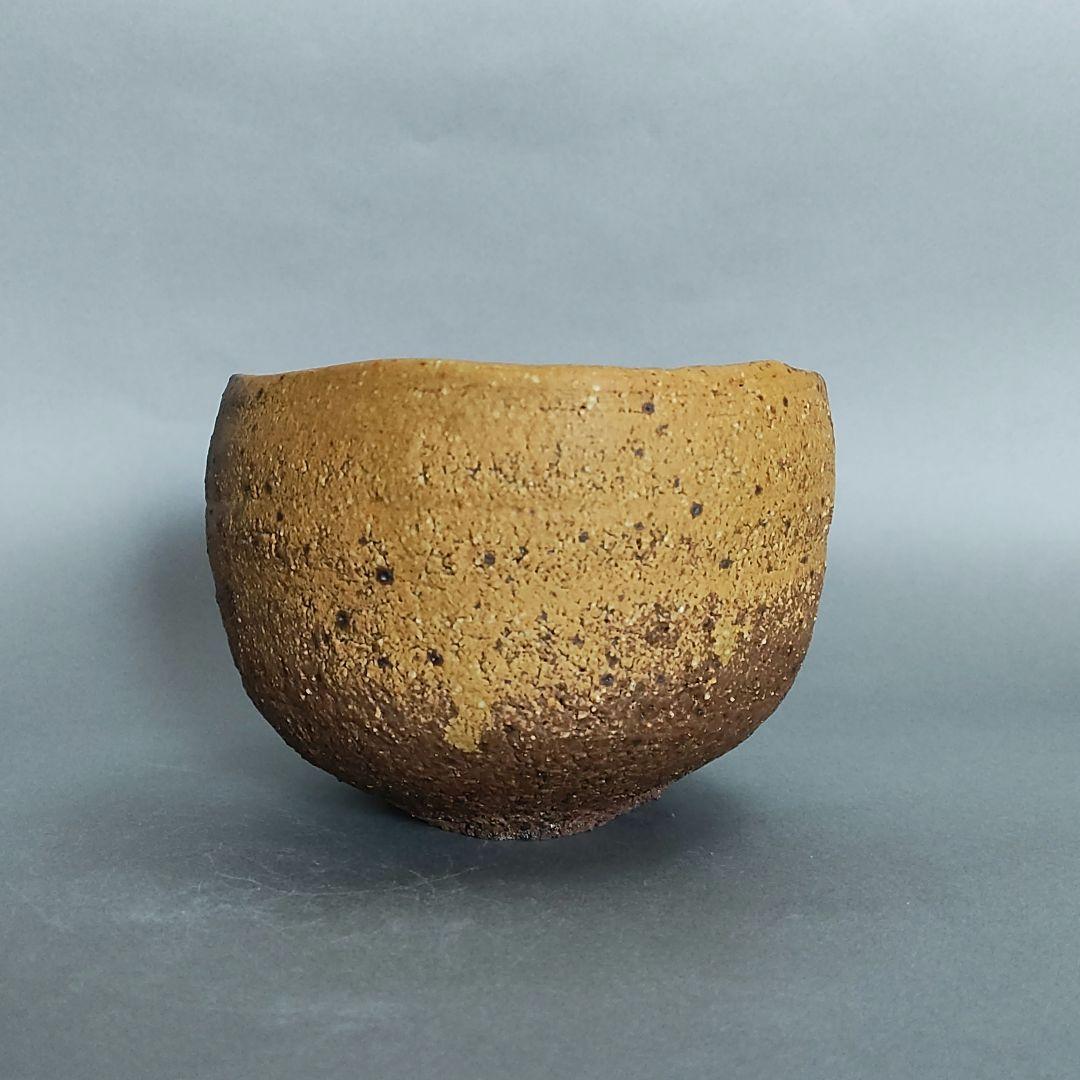 虎澤英雄　飯能 黄瀬戸茶碗　飯能焼