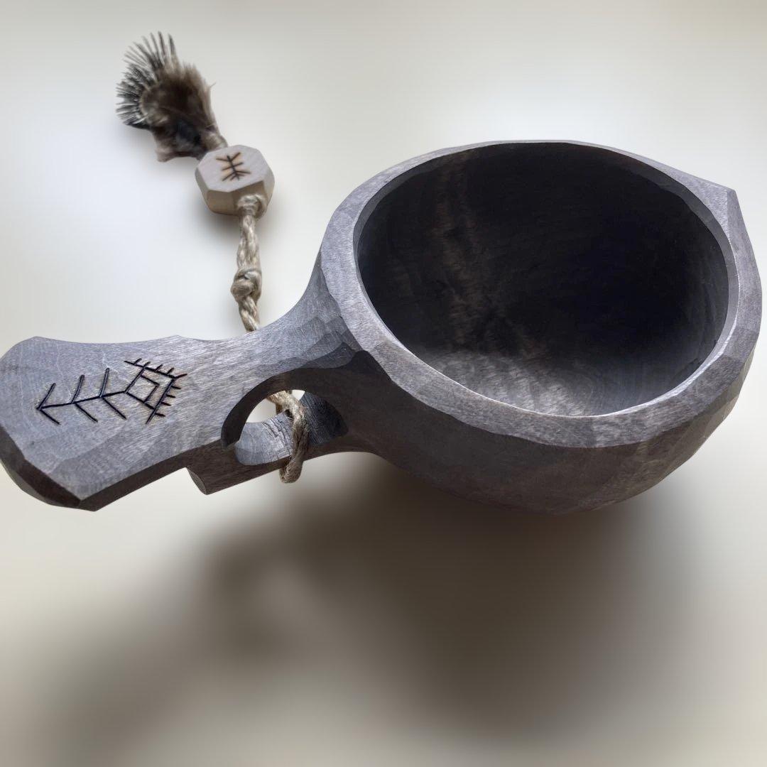 【新品】 ソウルオブシベリア　バードテール　No.2003 ククサ シルバー