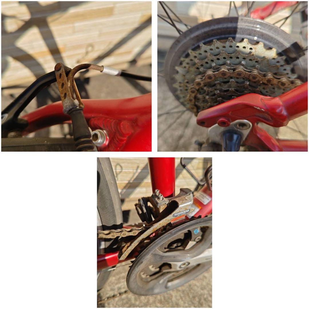 引取限定 中古 TREK トレック クロスバイク 3×8段変速 445MM