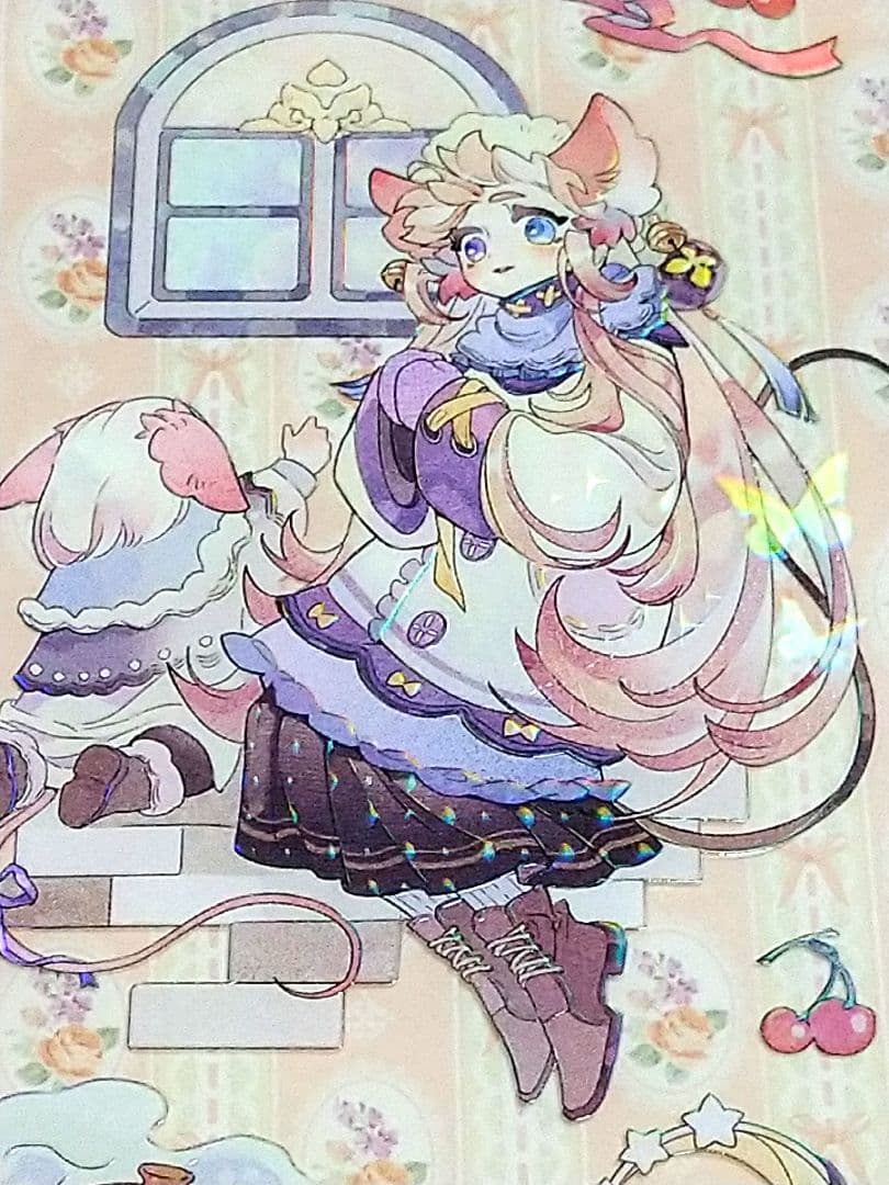 J611＃梦幻是真(炫彩)没尾巴的猫切り売り海外人物マステ女の子