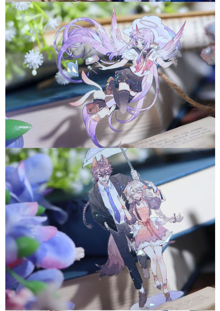 J611＃梦幻是真(炫彩)没尾巴的猫切り売り海外人物マステ女の子