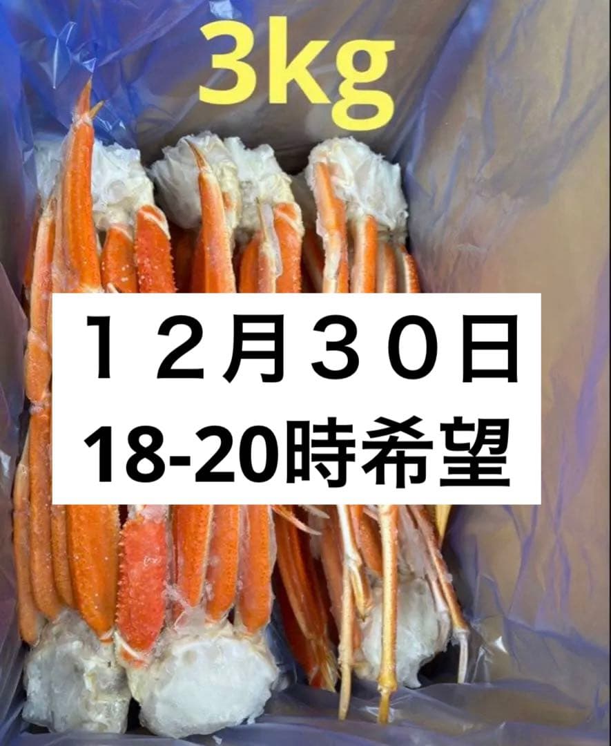 エルフ　3キロ　本ズワイガニ