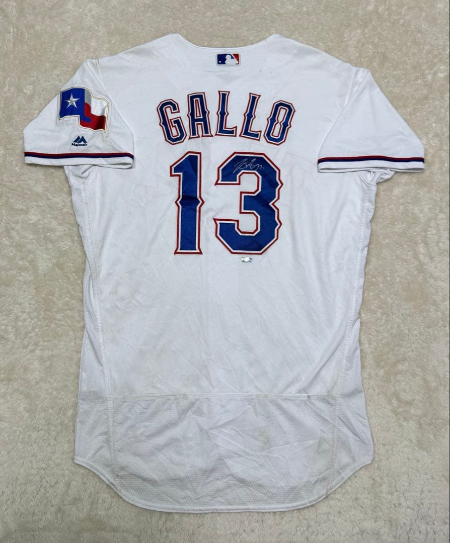 MLB レンジャーズ　オーセンティックユニフォーム ジョーイギャロ　直筆サイン