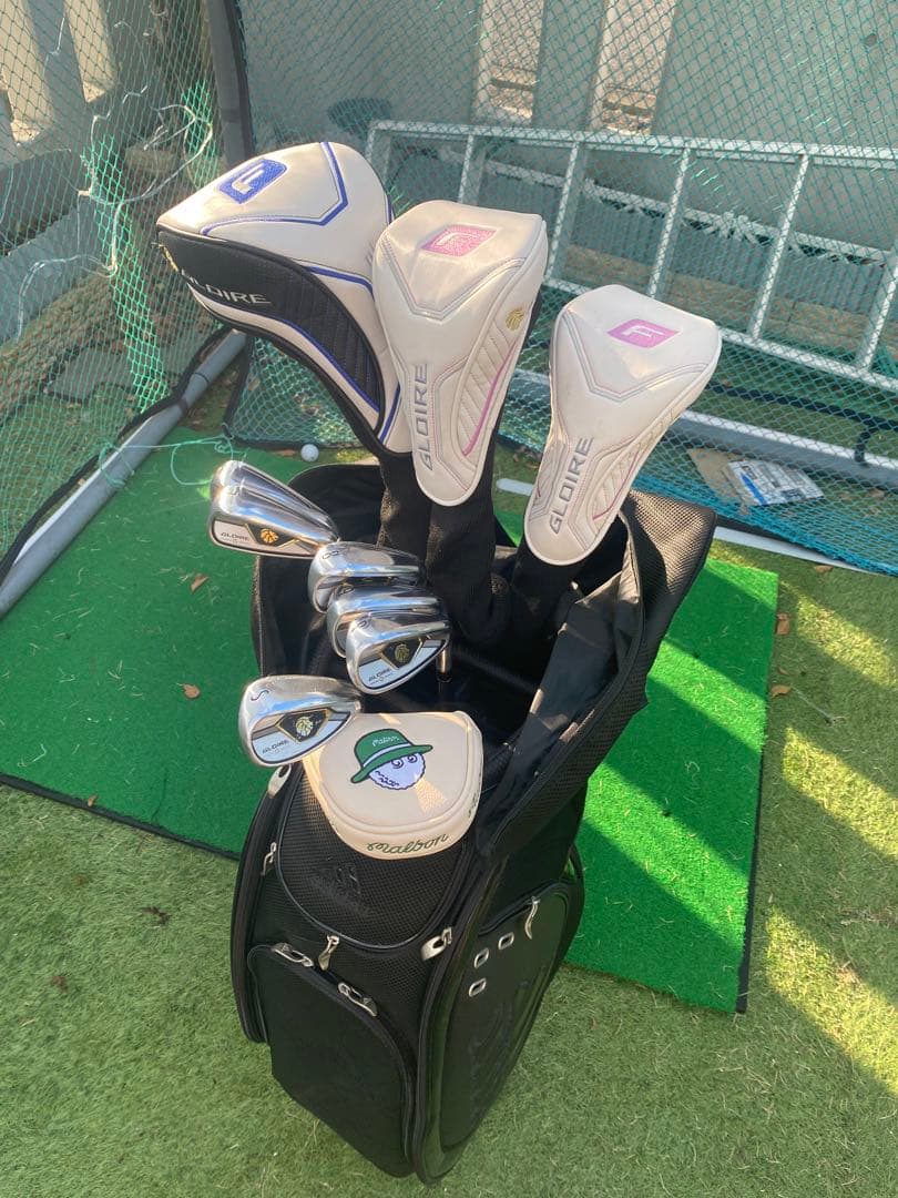 即コースOK！グローレF/G豪華フルセット★SW込6本★PING★アディダス美品