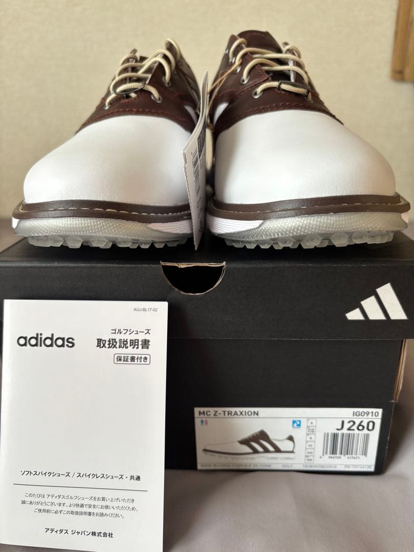 シューズ(男性用) adidas MC Z-TRAXION SPIKELESS GOLF 26.0