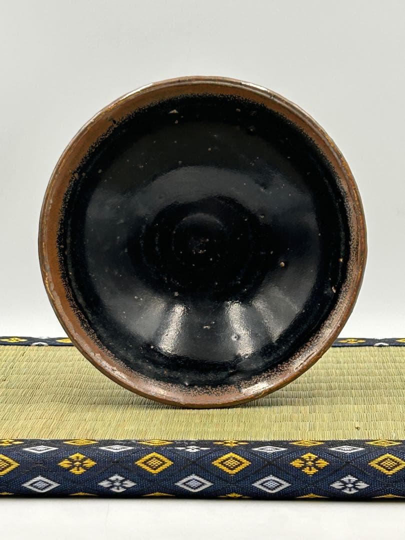 ★0056宋時代　磁州窯 黑釉碗 皿 ★天目茶碗 茶道具 茶器