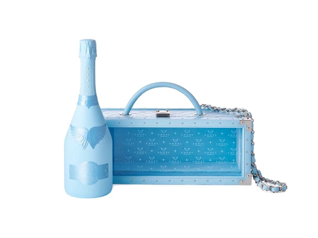 エンジェルシャンパンドゥミセックブルー レザータイプ 新品未開封