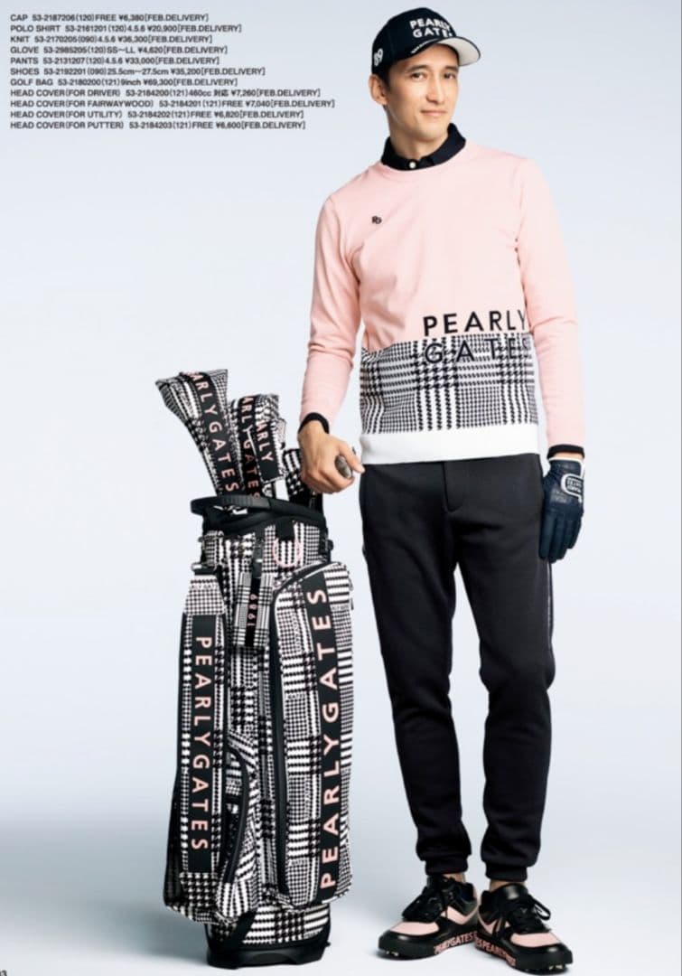 【新品未使用】パーリーゲイツ 薄手ニットセーター ピンク 5(M)