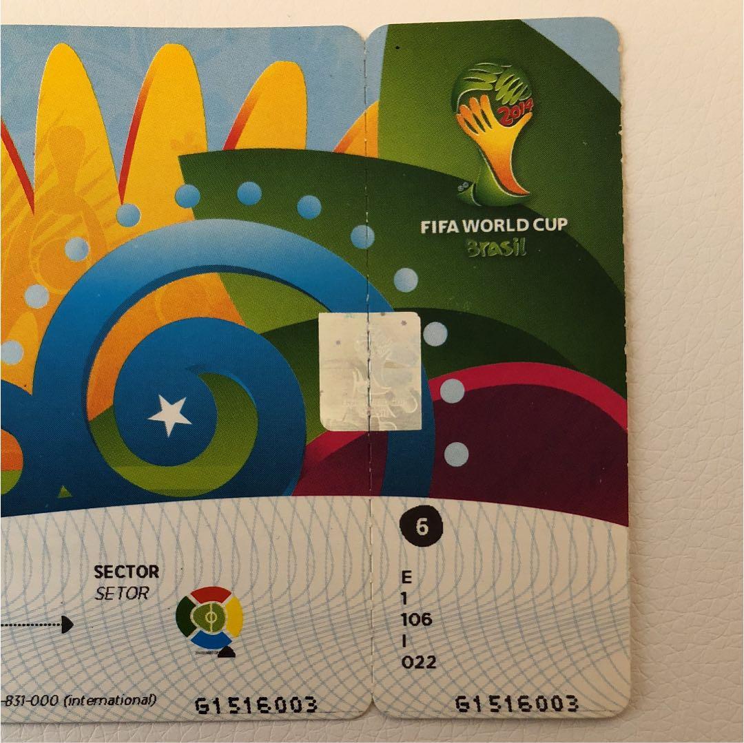 サッカーワールドカップ未使用チケット