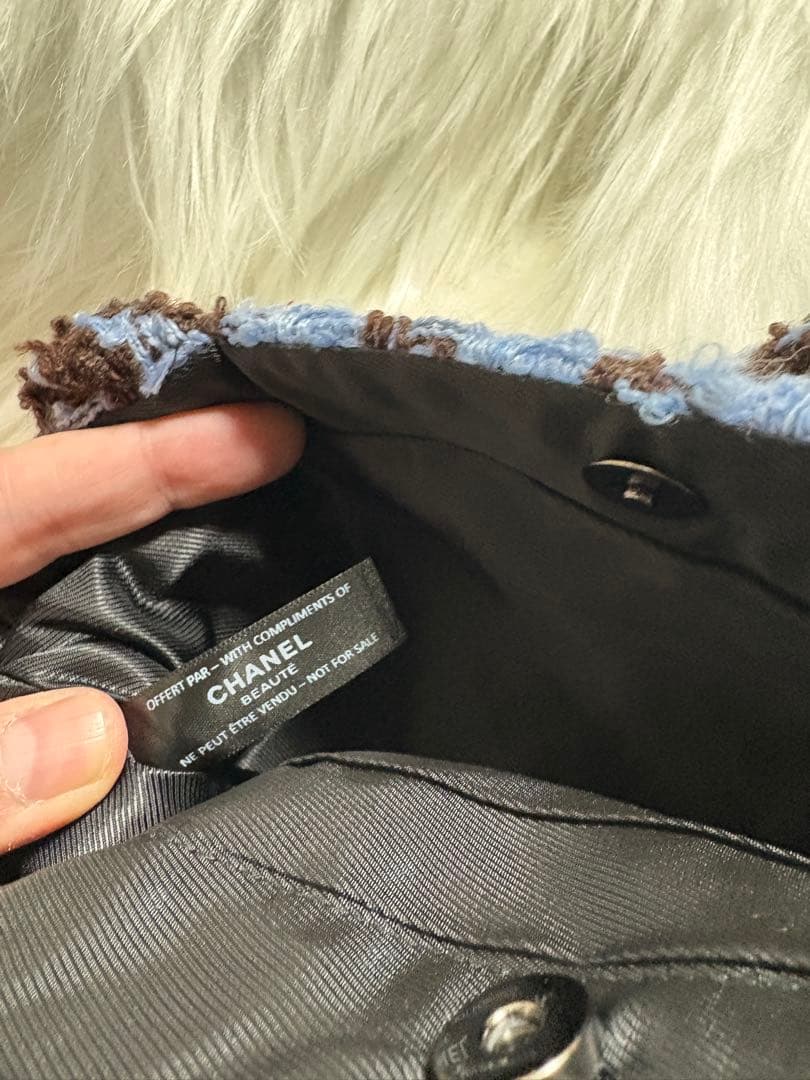 y*a様 シャネル CHANEL 千鳥 ブルー スパンコール トートバッグ／#0