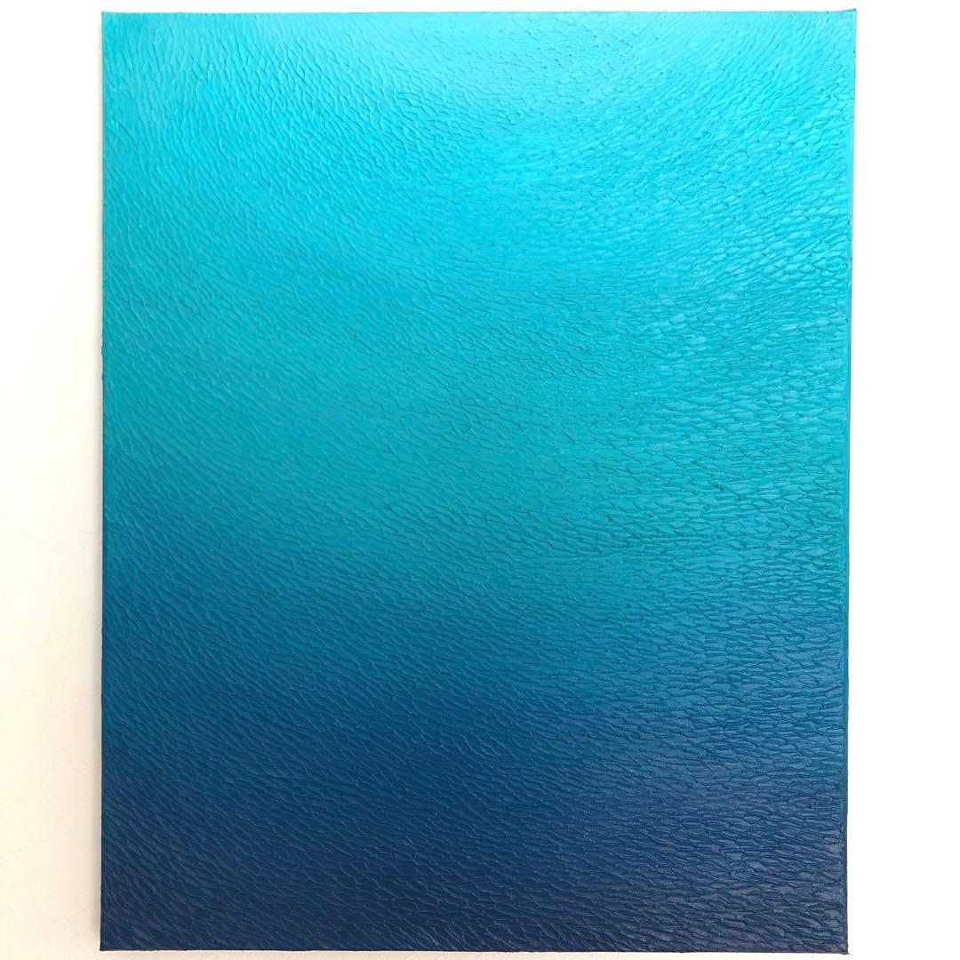 テクスチャーアート・海大きいサイズ＊キャンバスアクリル画海の絵画海アート原画青い