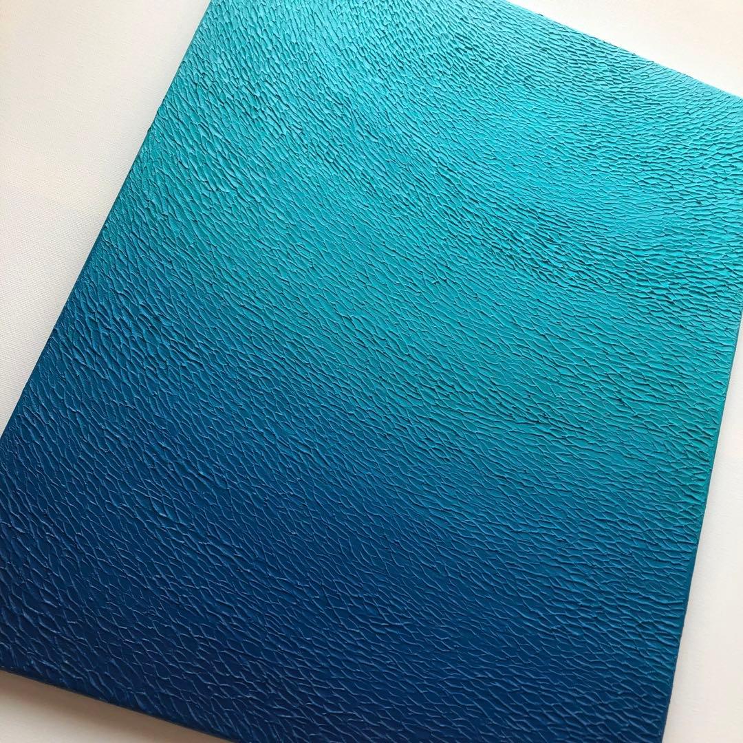 テクスチャーアート・海大きいサイズ＊キャンバスアクリル画海の絵画海アート原画青い