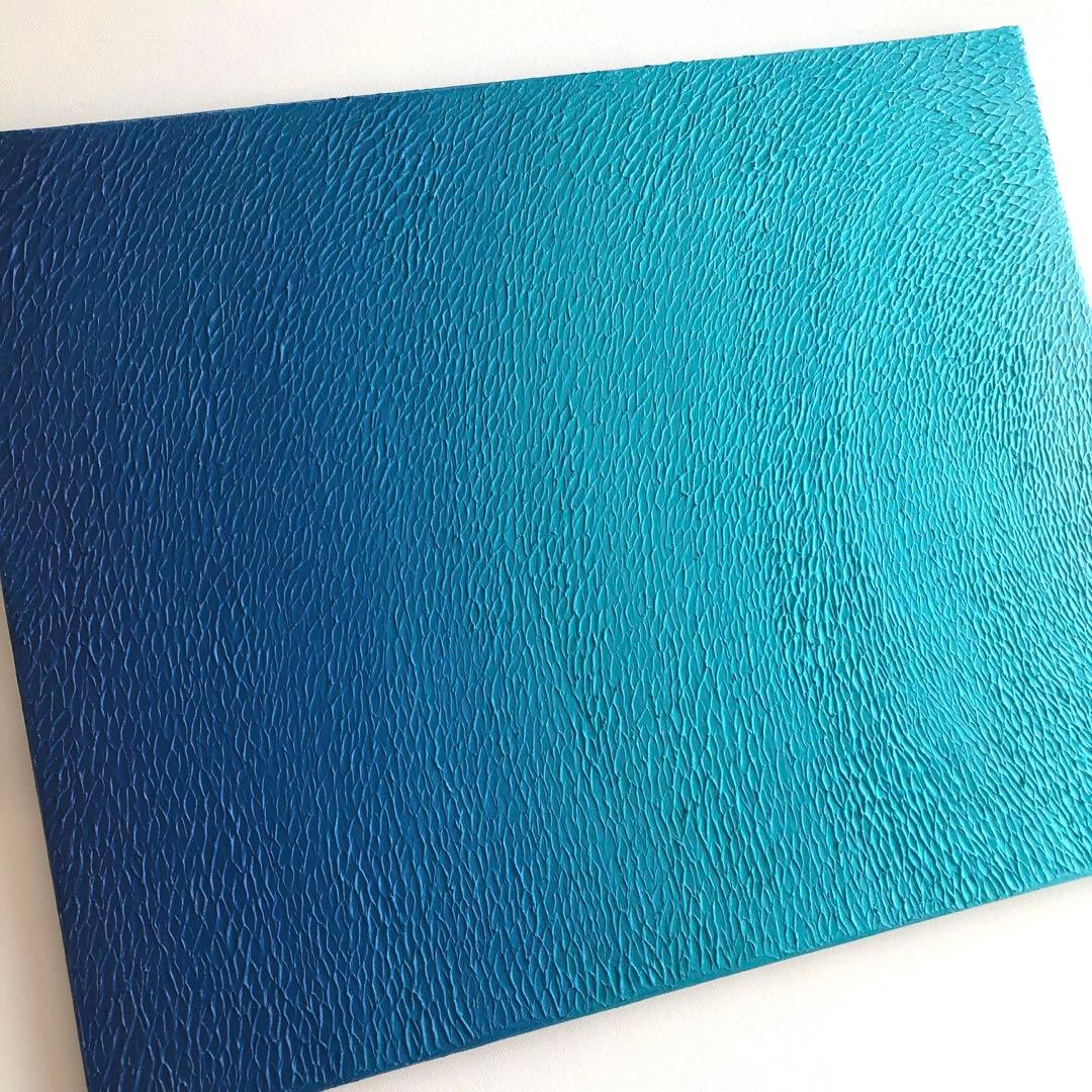 テクスチャーアート・海大きいサイズ＊キャンバスアクリル画海の絵画海アート原画青い