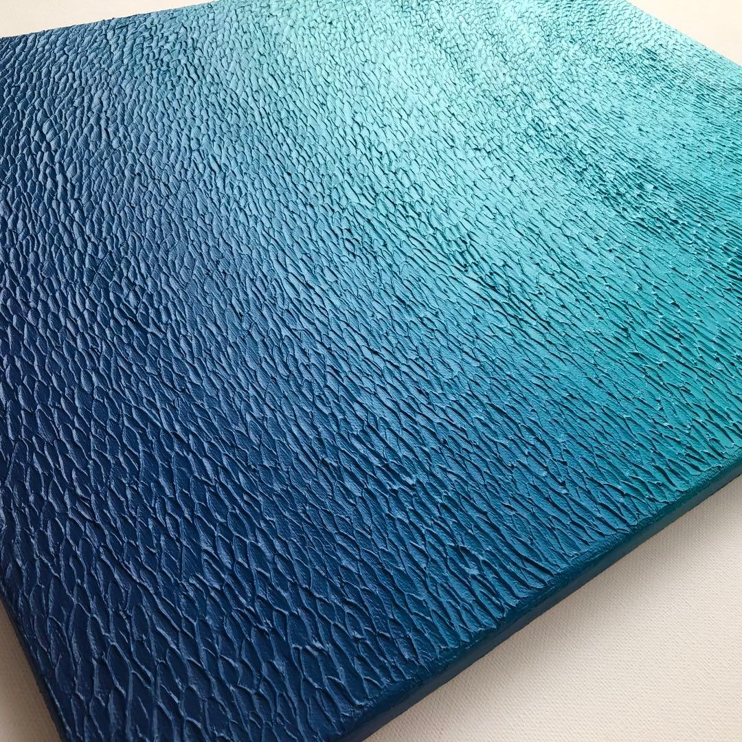 テクスチャーアート・海大きいサイズ＊キャンバスアクリル画海の絵画海アート原画青い