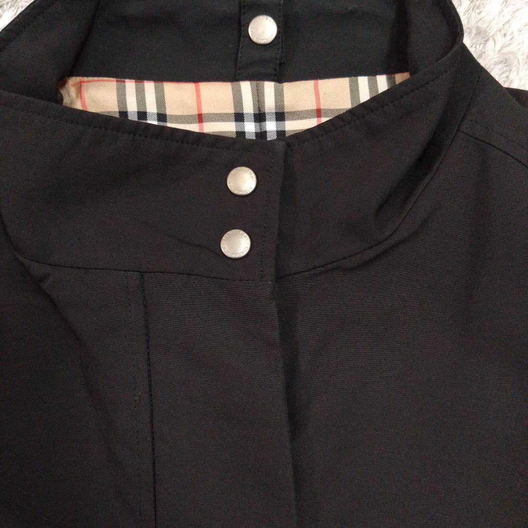 BURBERRY GOLFバーバリーナイロンジャケット 黒ノバチェック ᒪ 軽量