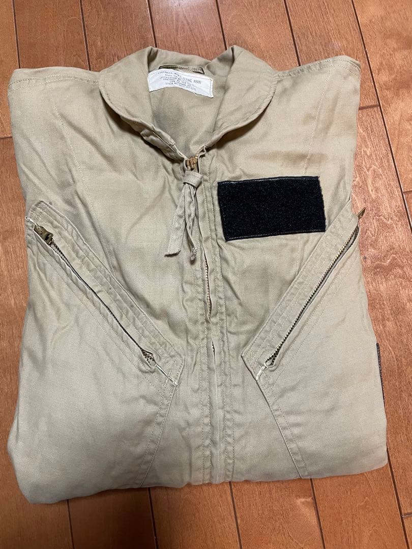 中田商店　米軍ベージュミリタリーつなぎ　カバーオール　フライトスーツ