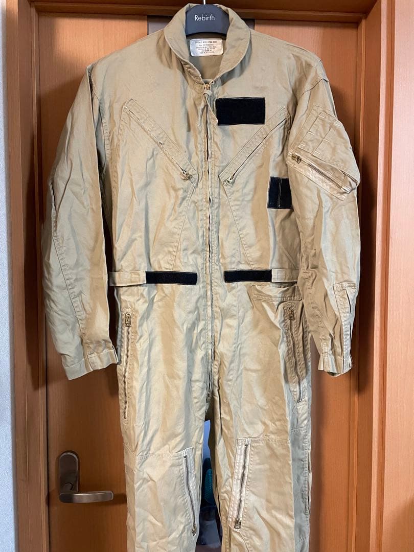 中田商店　米軍ベージュミリタリーつなぎ　カバーオール　フライトスーツ