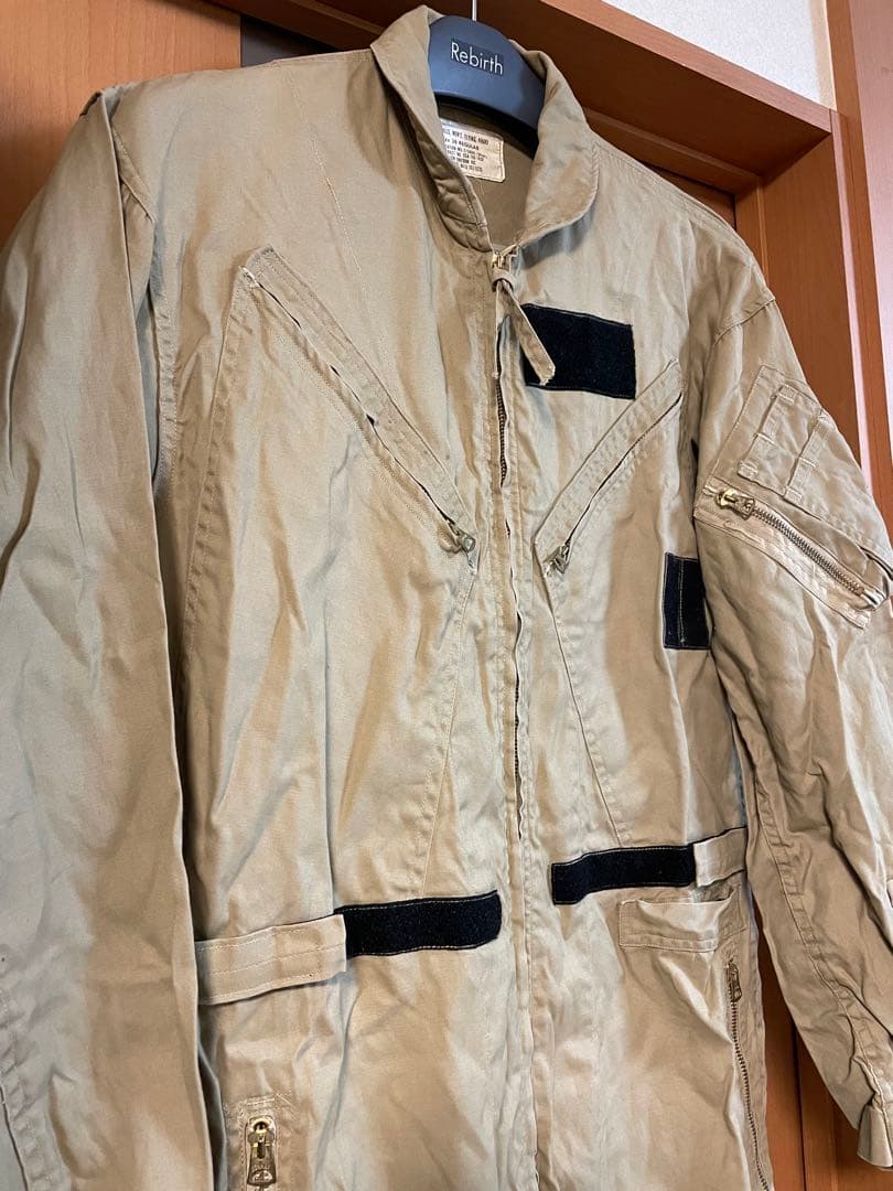 中田商店　米軍ベージュミリタリーつなぎ　カバーオール　フライトスーツ