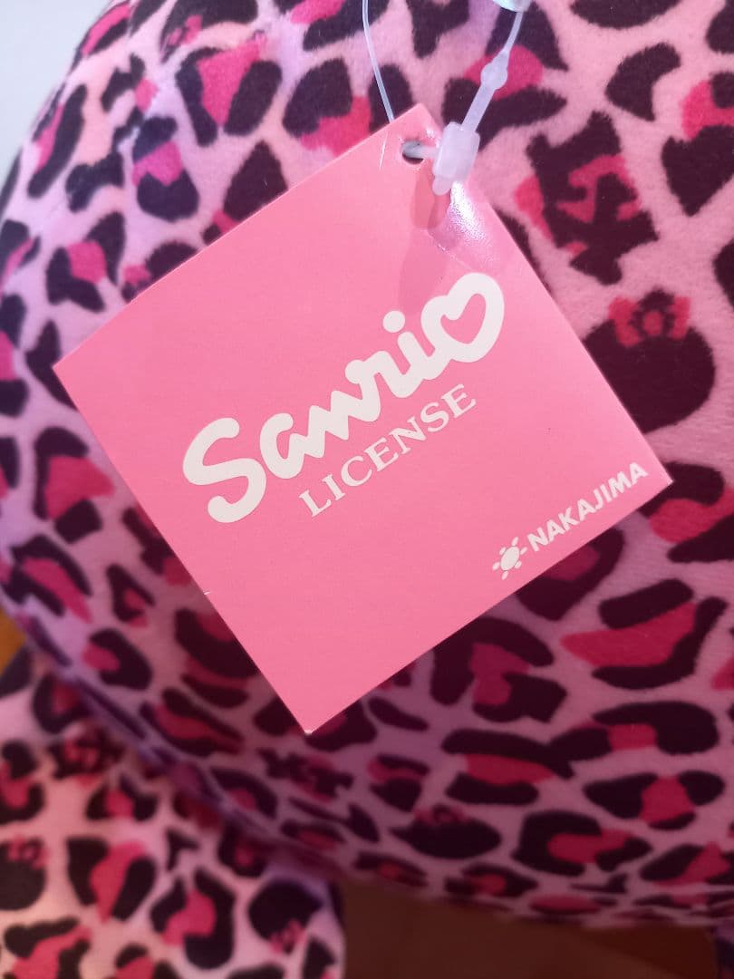 希少　ハローキティ　ぬいぐるみ　2008年　ヒョウ柄　ピンク　特大　2L　新品