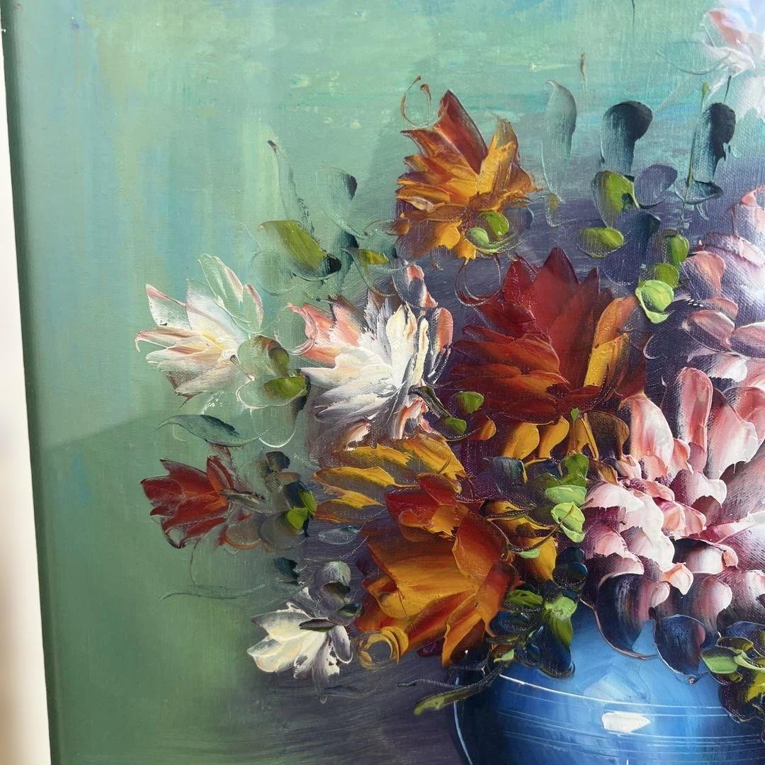 花瓶の花 油彩画