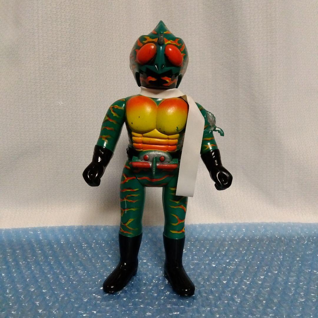 旧バンダイ　仮面ライダーアマゾン　スタンダードソフビ　当時物　マルサンブルマァク