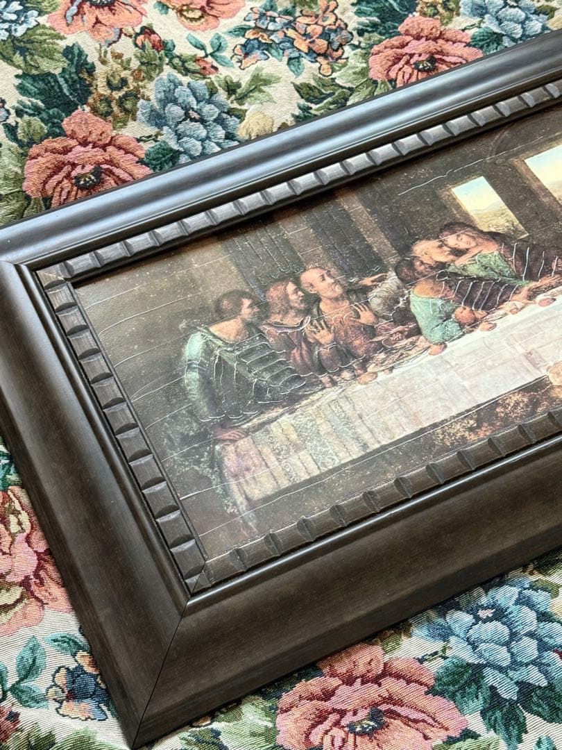 最後の晩餐　フレーム付き大型アート　キリスト