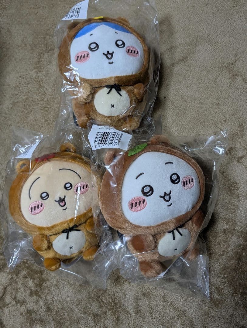 ちいかわたぬきだもんくじ C賞マスコット8体コンプリートセット＆B賞コンプ