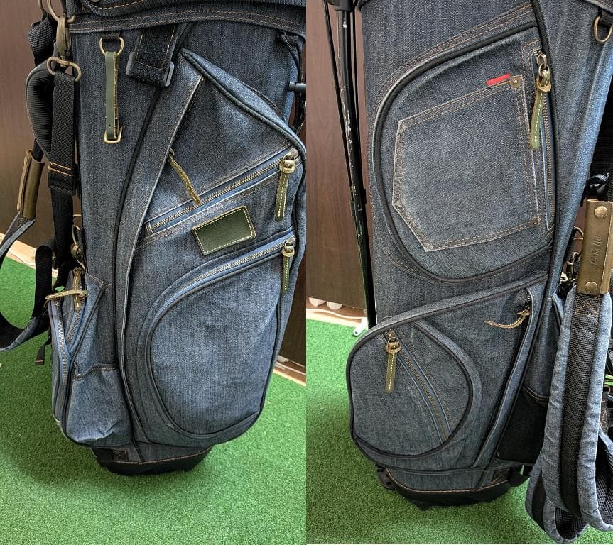 19golf デニムキャディバッグ　デニム素材　スタンドキャディバッグ