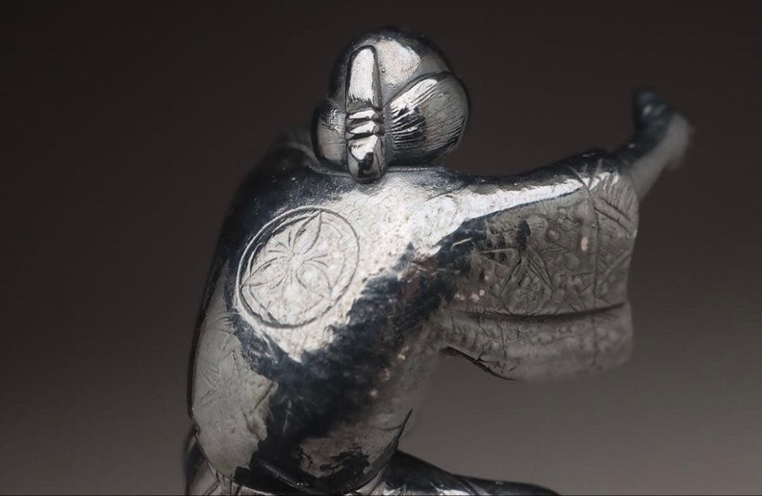 銀製 春画人形「男女像」総重101g STERLING刻 金工古美術 鑑定済み