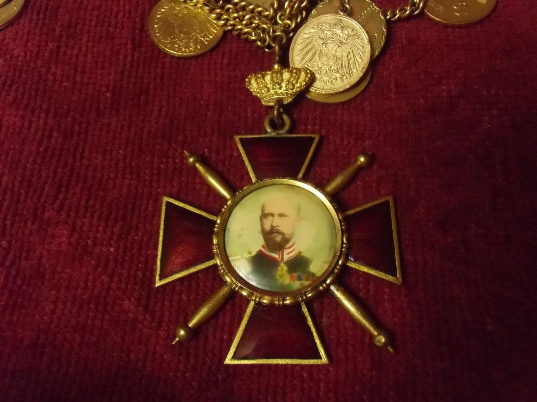 Ｗドイツ軍/ブラウンシュバイク公国＊摂政夫妻侍従頸飾メダル（実物）