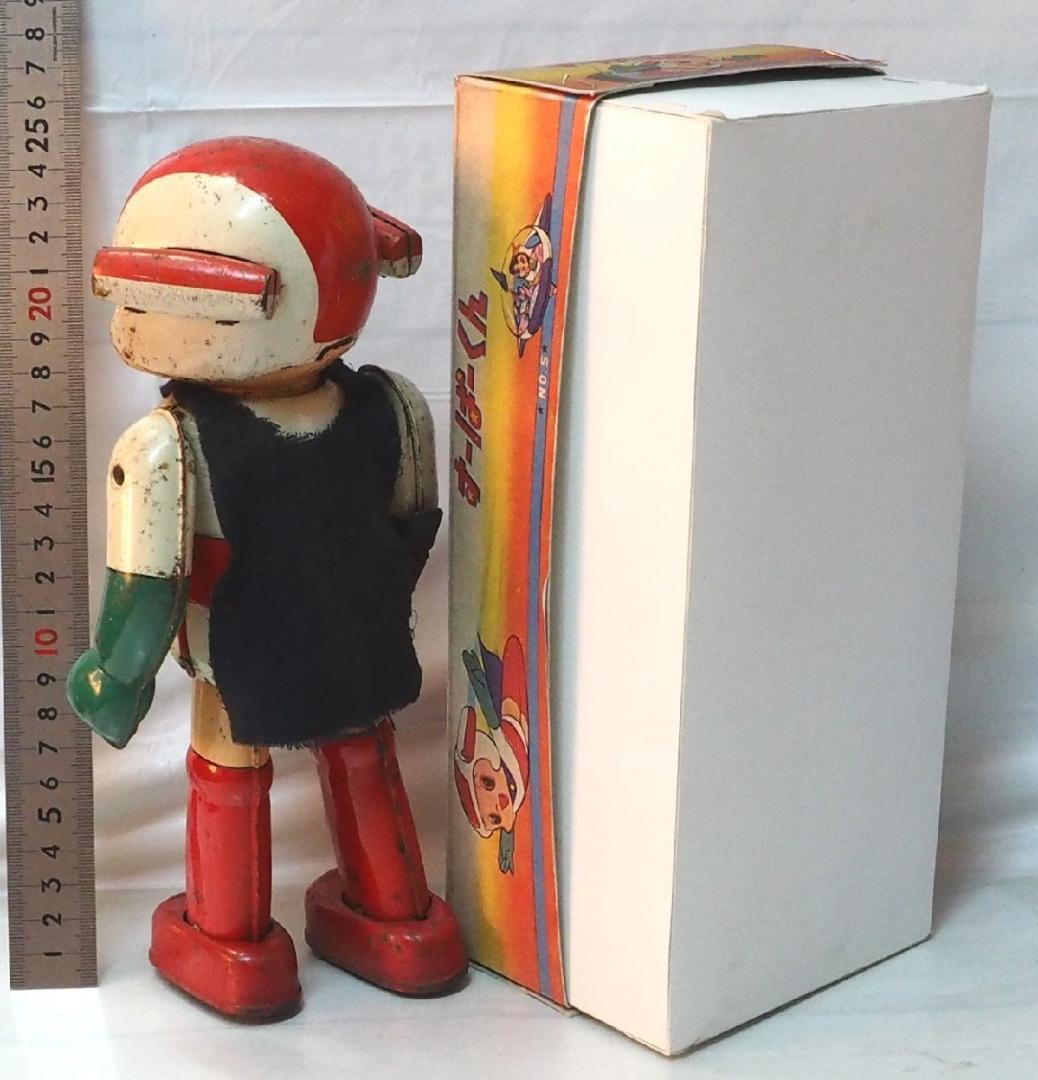 野村【すーぱーくん NO.5】ゼンマイ歩行ロボット ブリキTIN TOY箱コピー
