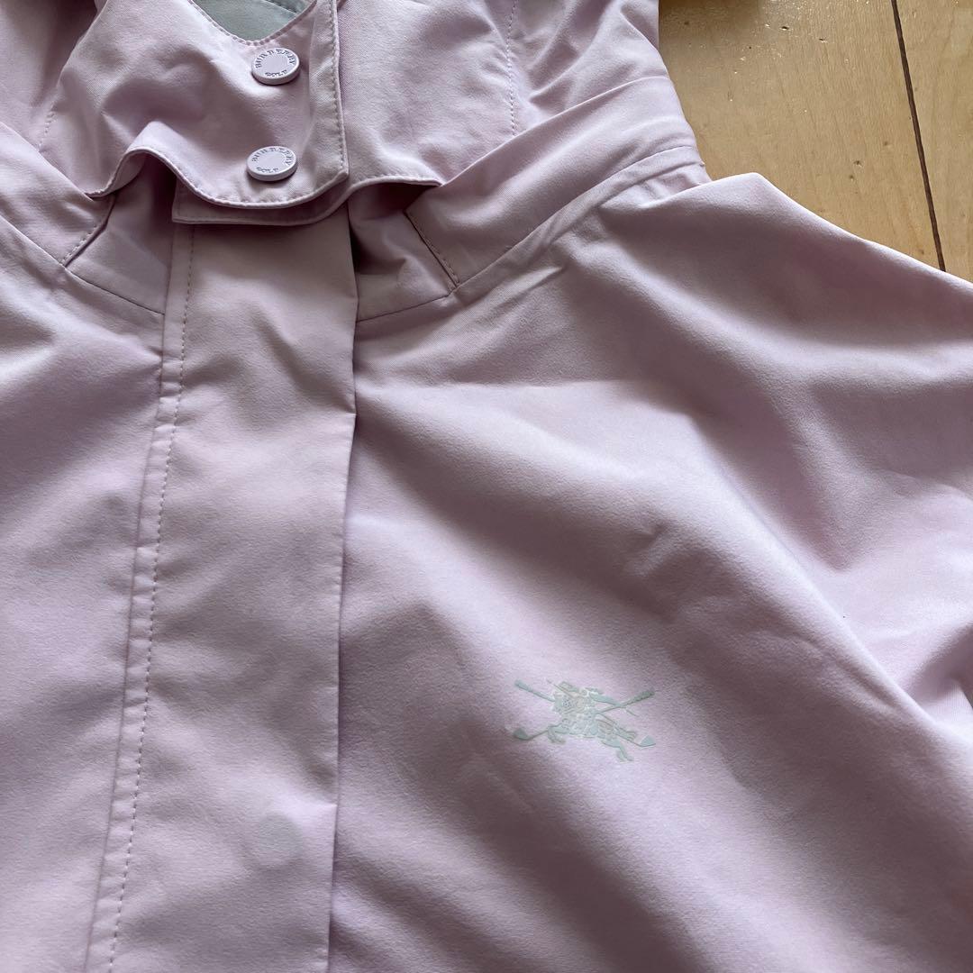 BURBERRYGOLFバーバリーゴルフ　セットアップ　レインウェア　ピンク　L