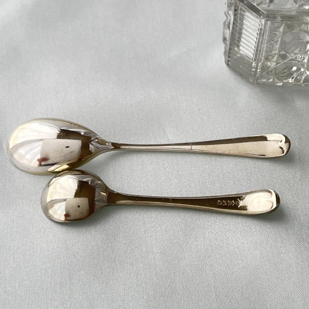 【英国】コンディメントセット / スタンド 【ガラス / シルバープレート】