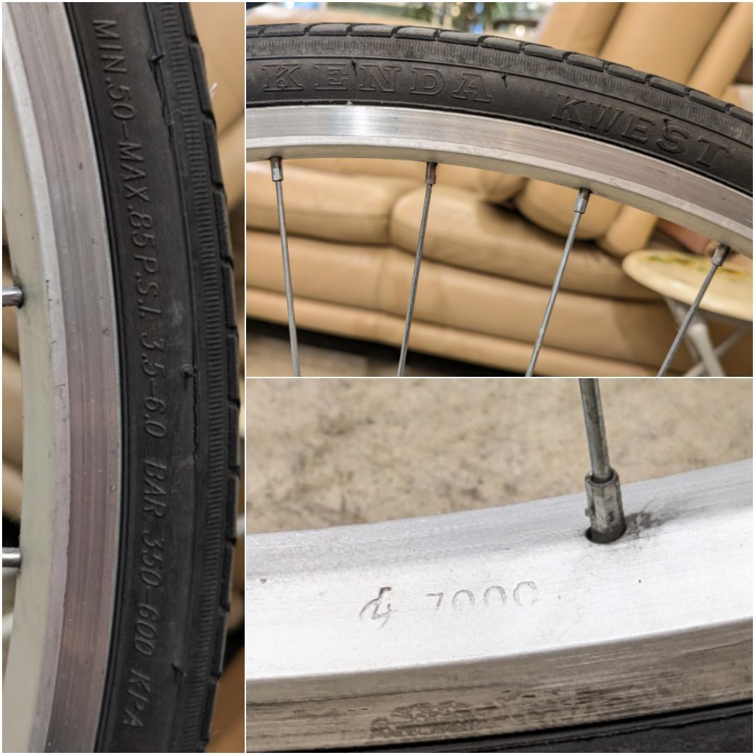 【店頭引取】 CREST クロスバイク 700C シルバー クレスト アルミ製