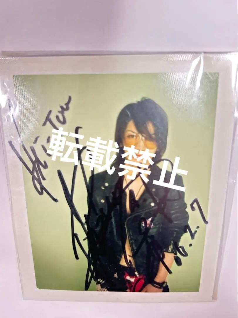 【貴重】亀梨和也　直筆サイン入りポラロイド　2006年雑誌撮影現場入手