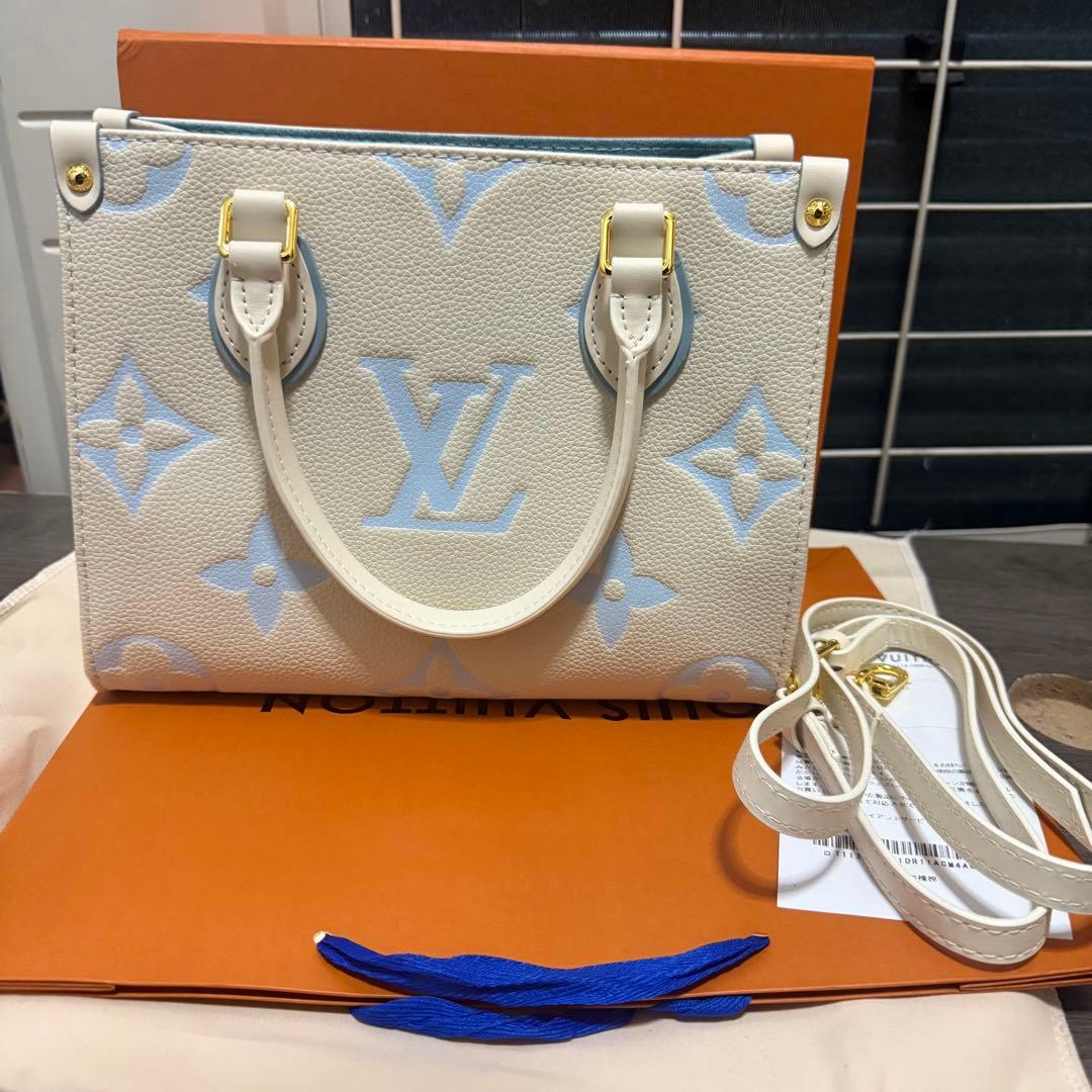 ミニショルダーバッグ ホワイト/ブルー