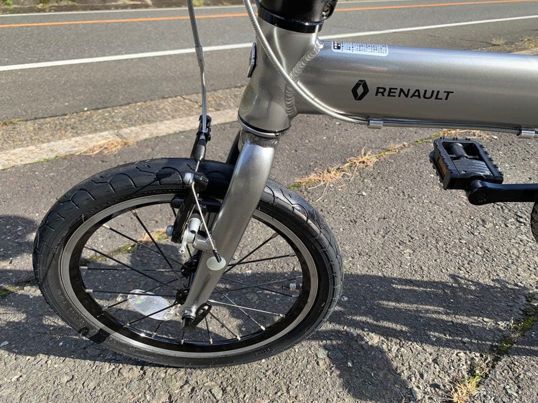 【即乘】送料無料 RENAULT折り畳み自転車7速 ミニベロ 小径車 16インチ