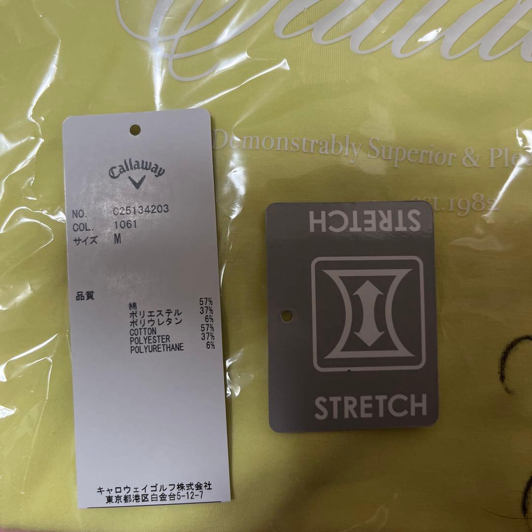 Callaway レディースシャツ Mサイズ イエロー サイン入り