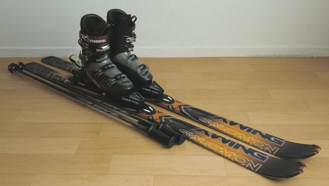 ■■送料無料■サロモン■メンズスキーセット■板165靴27.5■メンテ付き■■