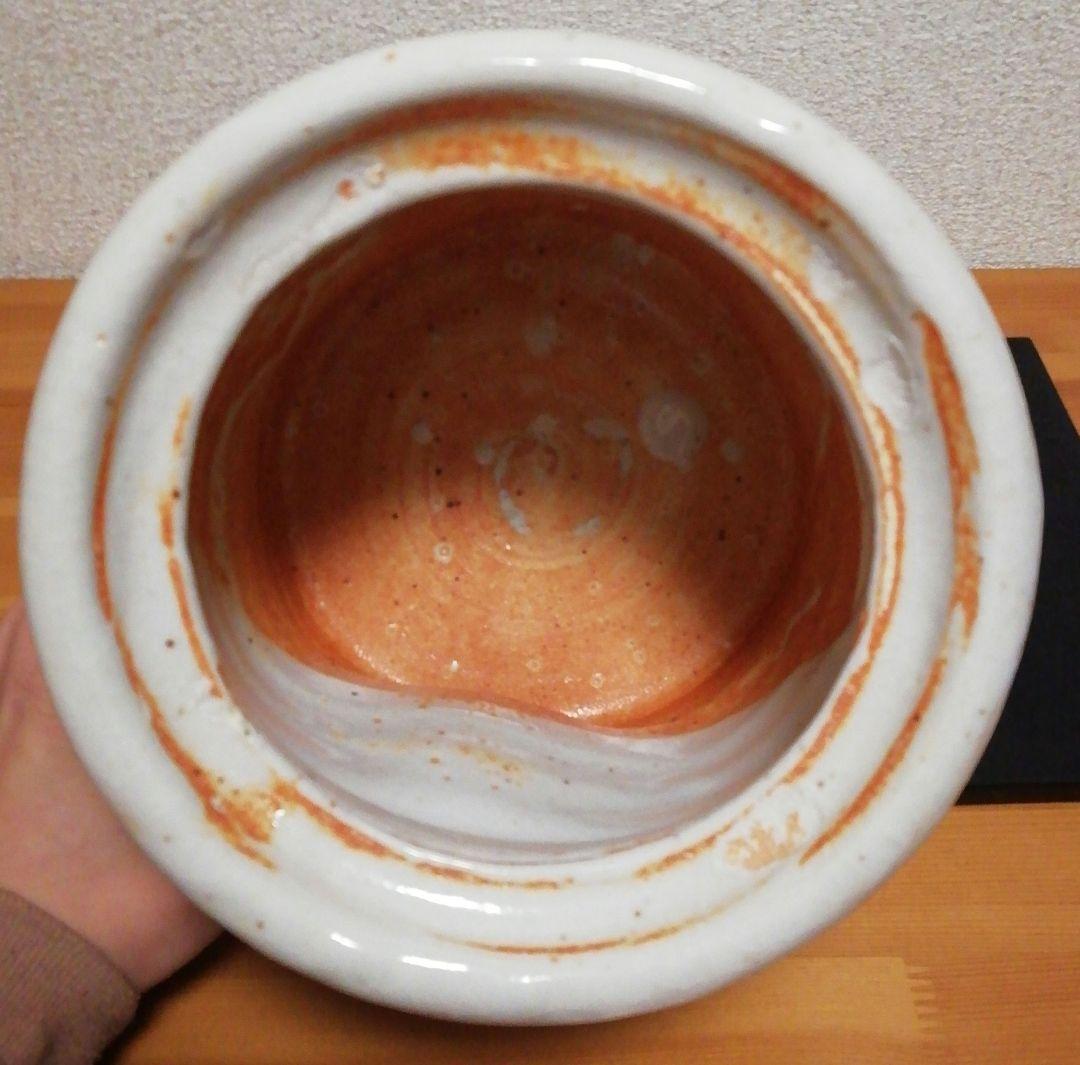 鵬雲斎書付　加藤十右衛門作　志野焼　水指　共箱　茶道具