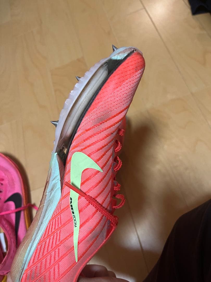 マックスフライ2 陸上競技用スパイクシューズ 赤/緑