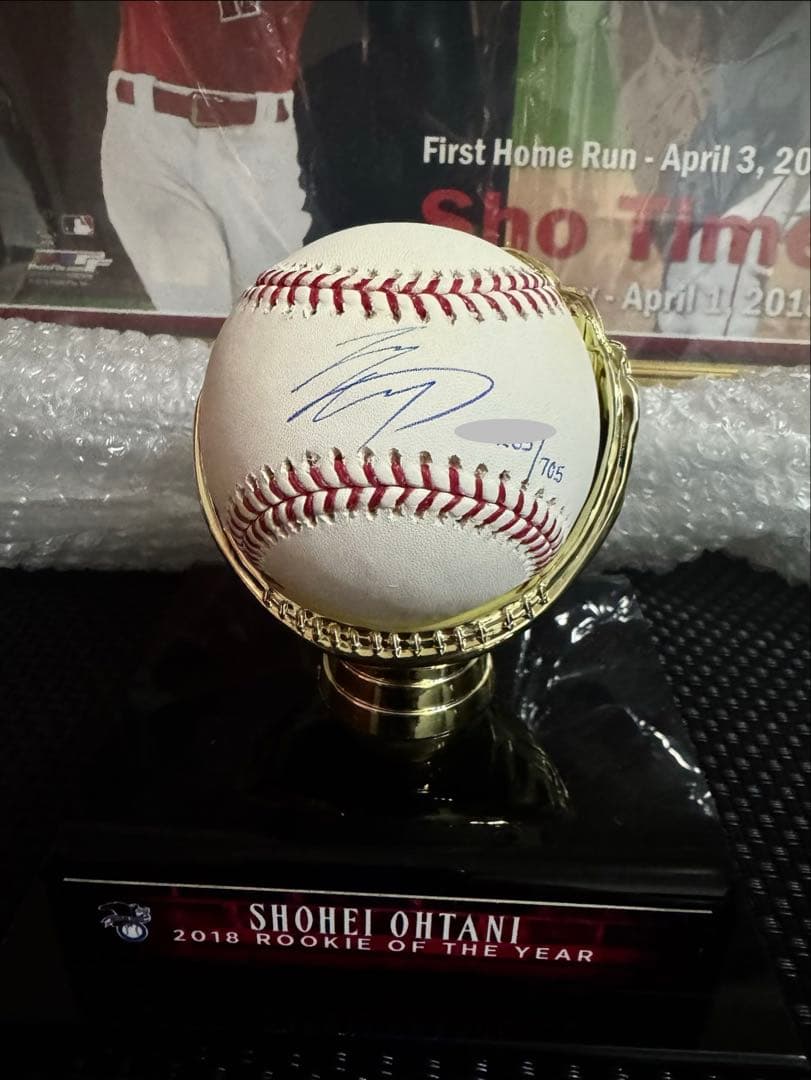 【希少】大谷翔平 直筆サインボール MLBデビュー額縁セット MLBホログラム