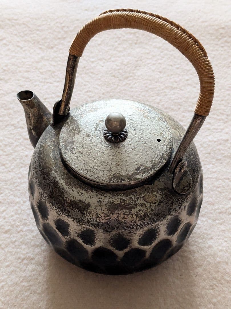 【アンティーク】いぶし銀　薬缶 鉄瓶