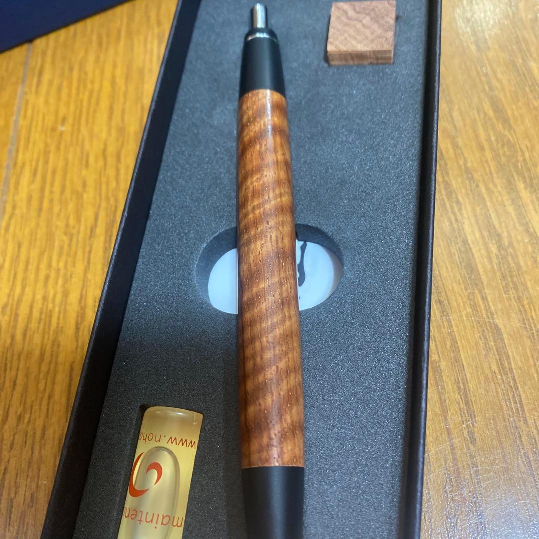 H*A様 野原工芸　本花梨虎杢　玉クリップシルバー金具￼ボールペンスタンダード