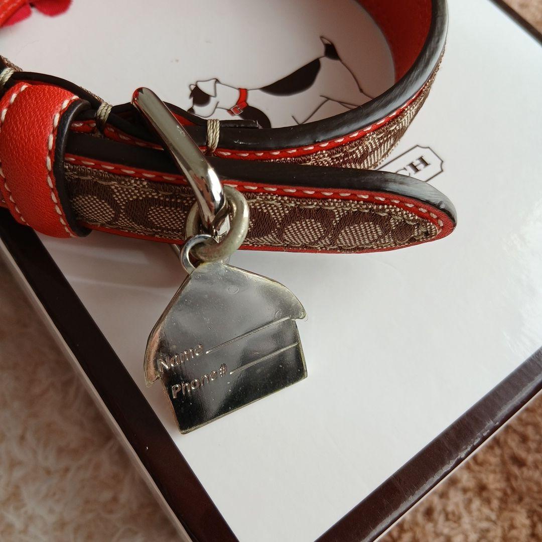 新品　未使用　COACH　コーチ　犬　シグネチャー　首輪　レア　XS　小型犬