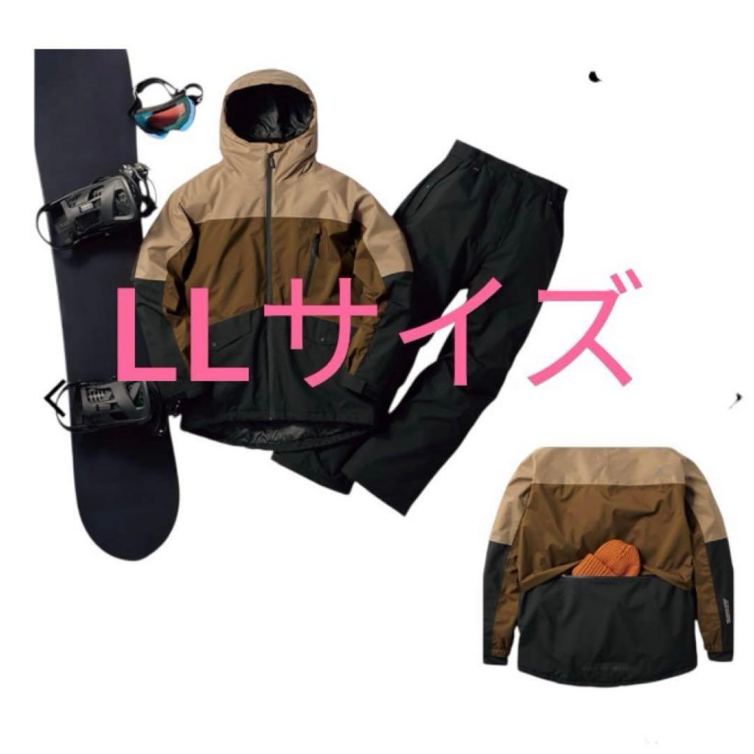 【即発送可】ワークマン防水防寒スーツ スノーブラウンLL（身長175〜185㎝）