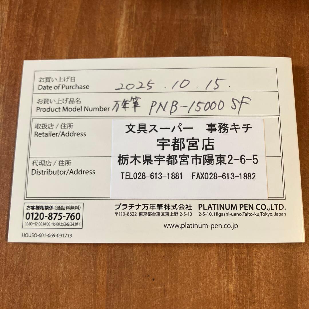 プラチナ　#3776センチュリー　ローレルグリーンSFニブ　箱・保証書付き