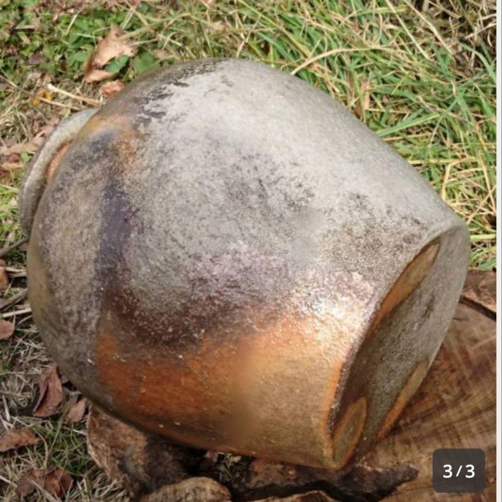 信楽自然釉大壺高さ34cm