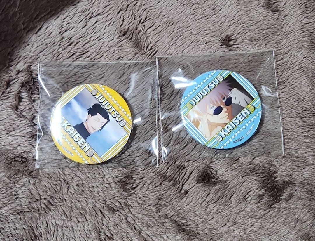 呪術廻戦 プリロール 五条悟 夏油傑 イースター 缶バッジ